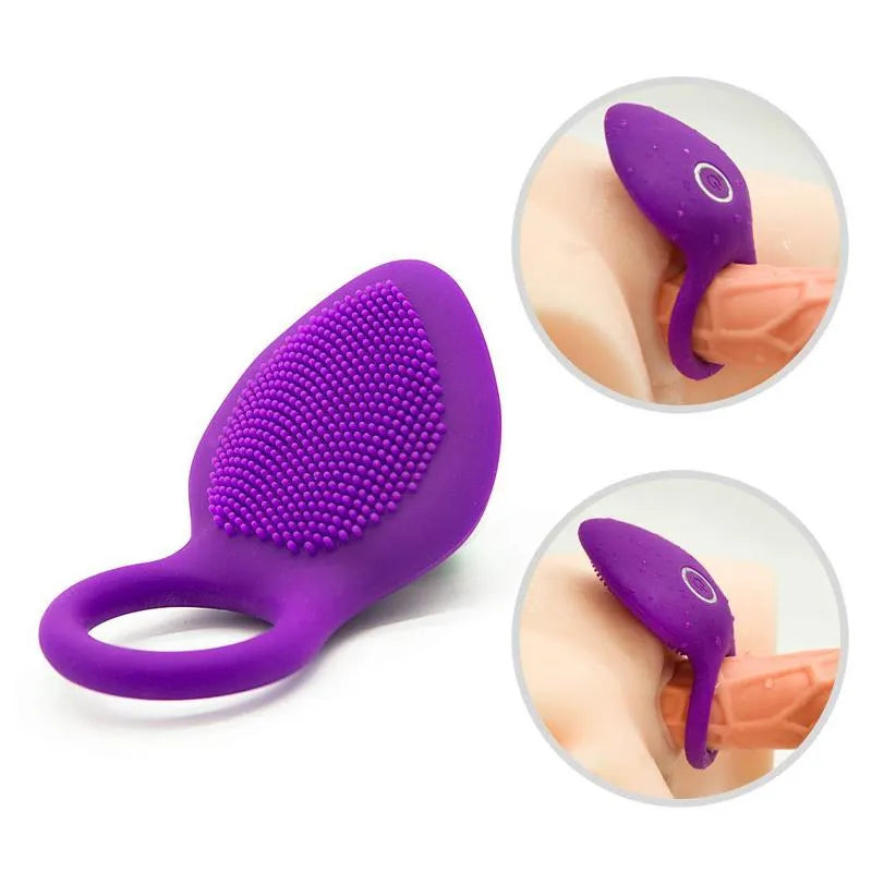 Waterproof Vibrating Cock Ring For Women Men Masturbation Stimulator