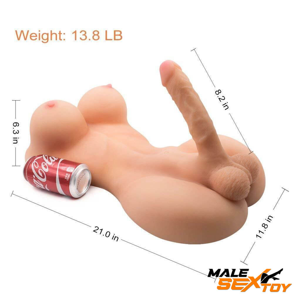17.64lb Realistic Shemale Sex Doll Torso For Breasts Sex Toy