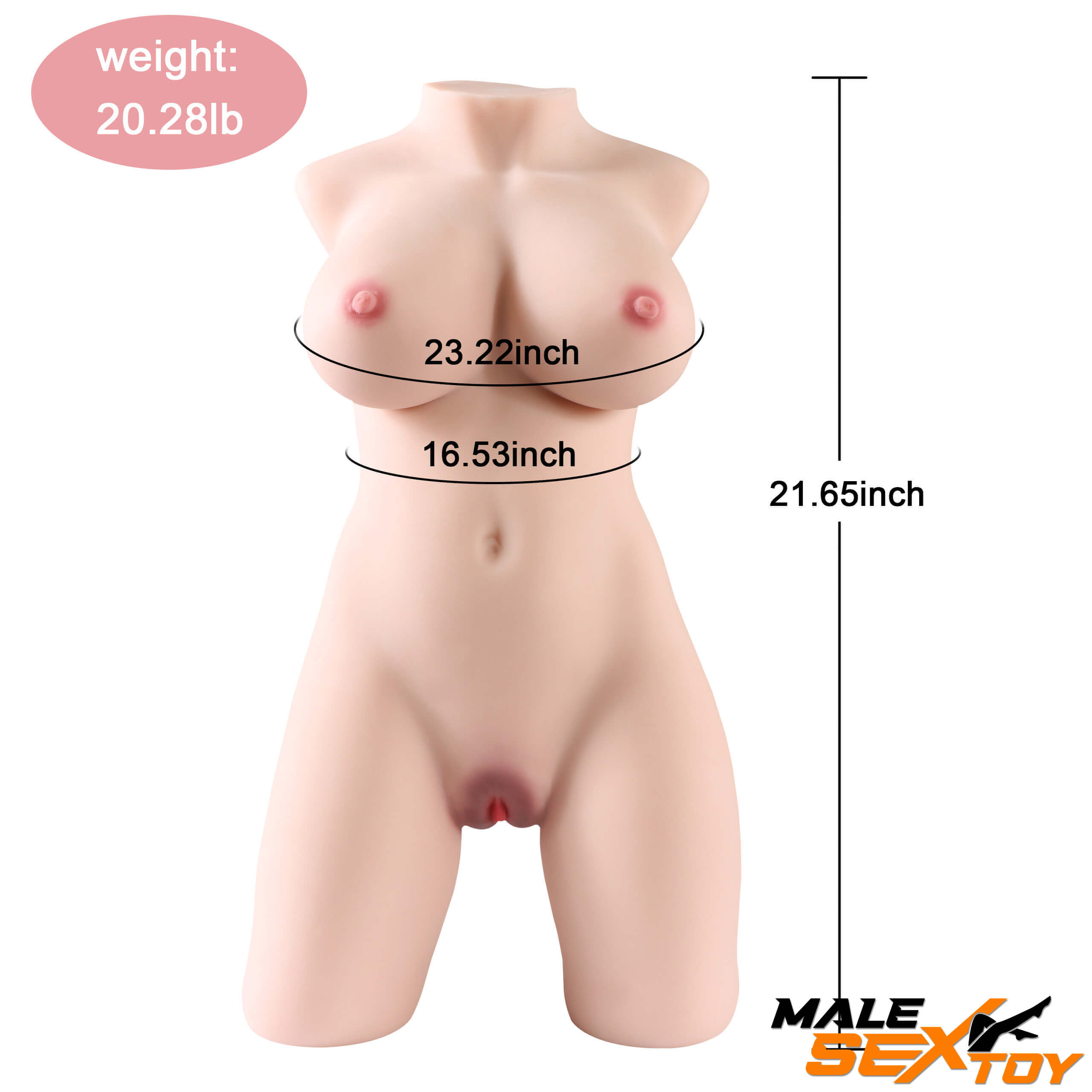 24.25lb 3D Lifelike Sex Doll Masturbator For Men Breasts Sex Male sex toy