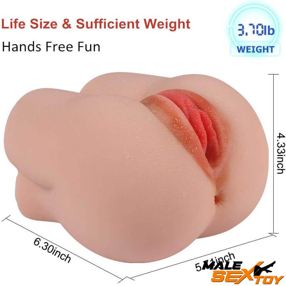 3.7lb Realistic Torso Sex Toy Big Ass With Lifelike Vagina