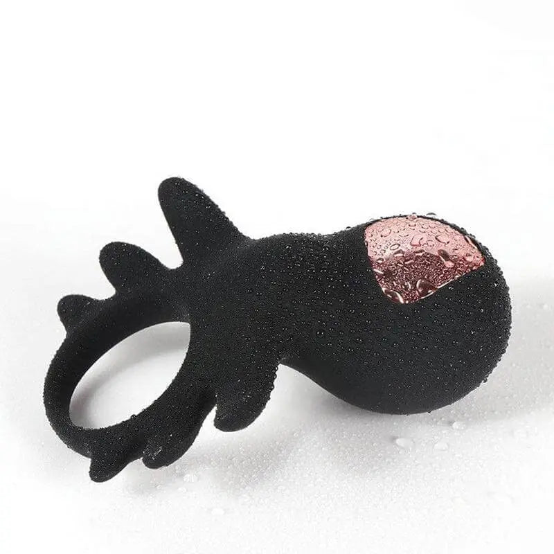 10 Vibrating Modes Vibrating Waterproof Silicone Cock Ring Male sex toy