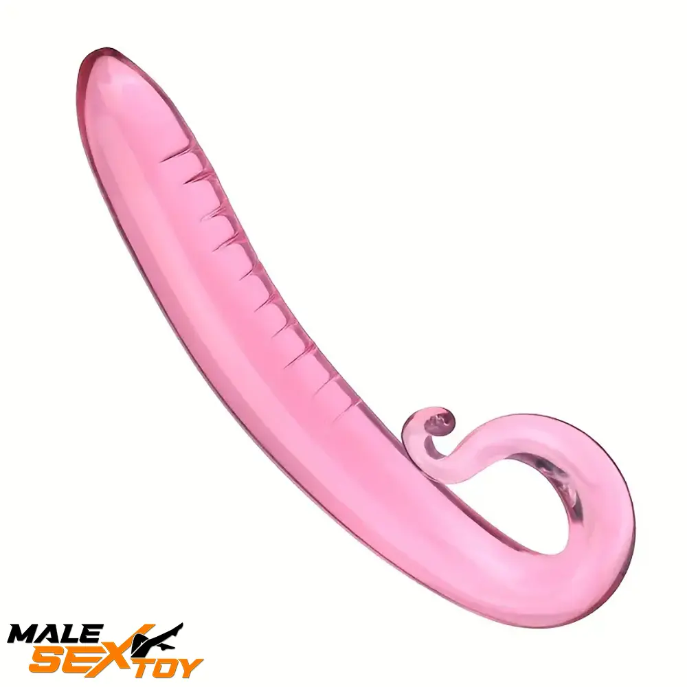 7.09in 7.28in 7.48in Clear Unisex Glass Crystal Dildo For G Spot Love Male Sex Toy
