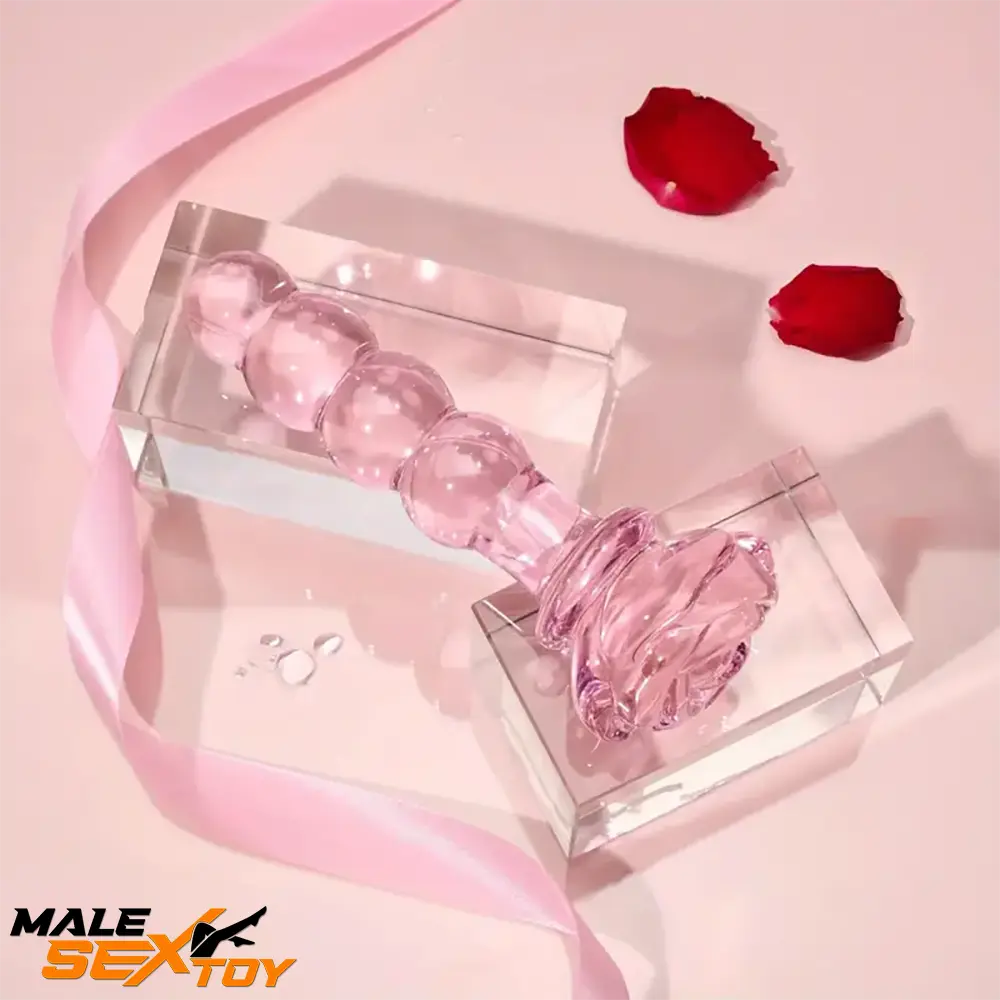 5.4in 5.7in Clear Elegant Unisex Glass Crystal Dildo For Female Using Male Sex Toy