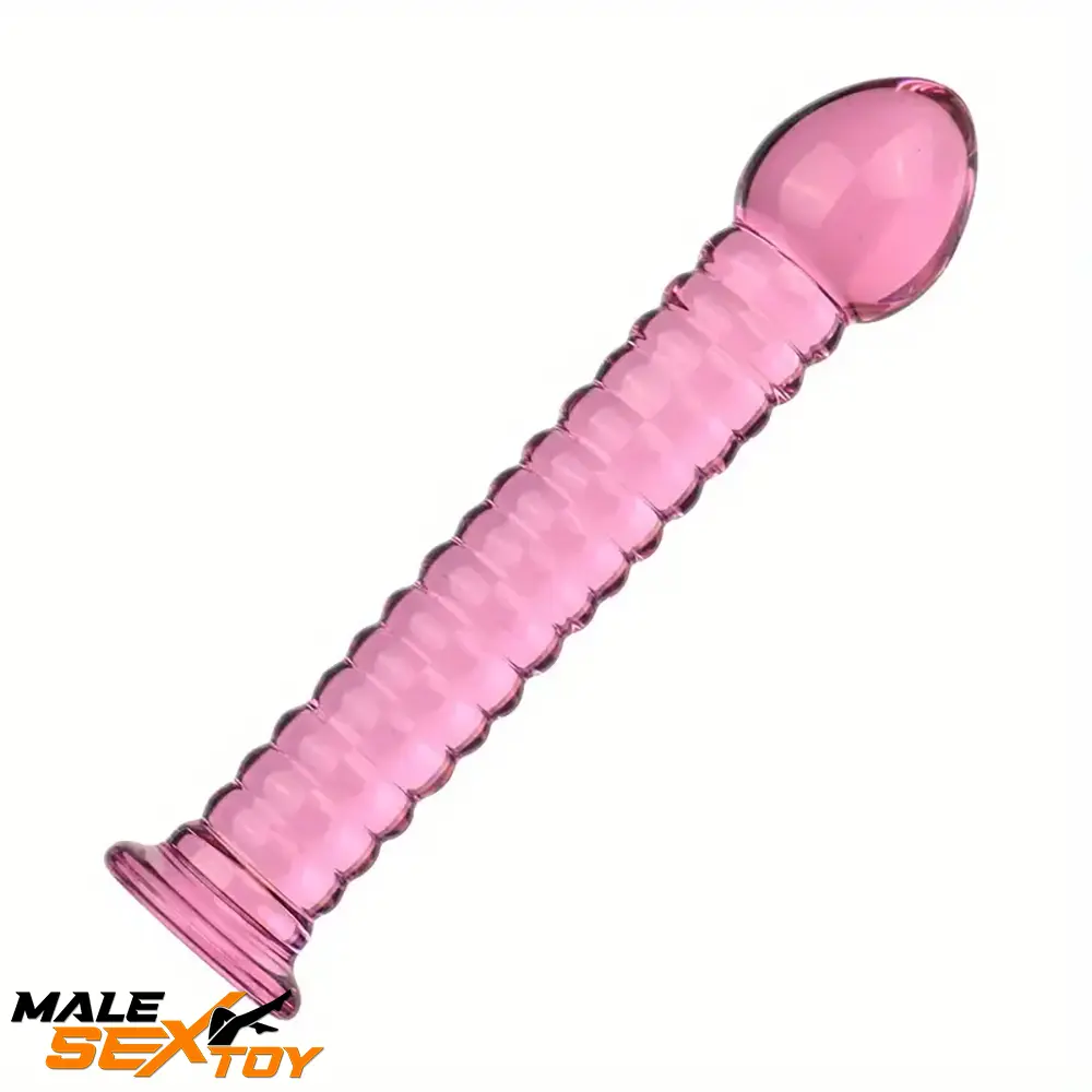 7.09in 7.28in 7.48in Clear Unisex Glass Crystal Dildo For G Spot Love Male Sex Toy