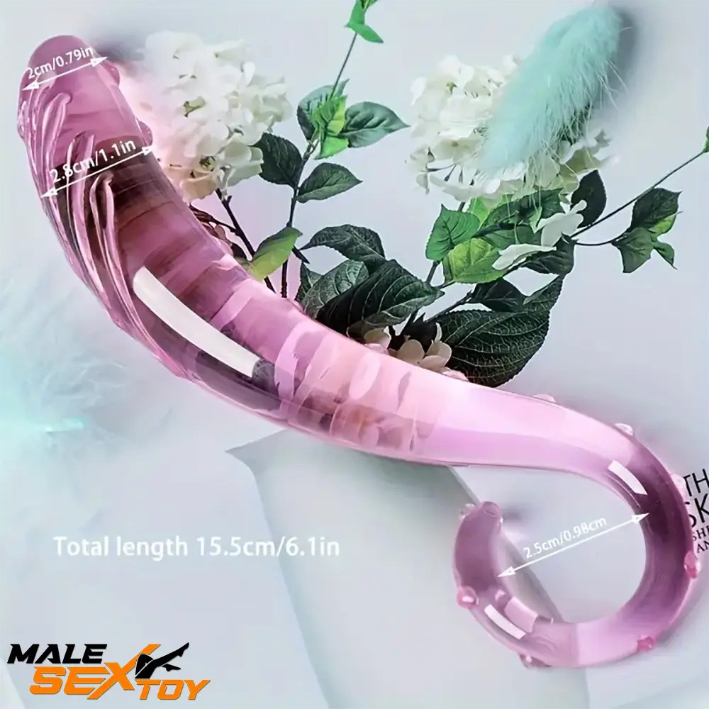 6.1in 6.3in 6.49in Glass Crystal Dildo For Female Male Sex Massage Male Sex Toy