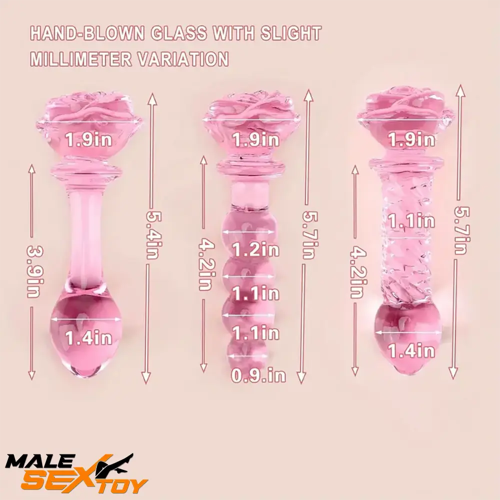 5.4in 5.7in Clear Elegant Unisex Glass Crystal Dildo For Female Using Male Sex Toy
