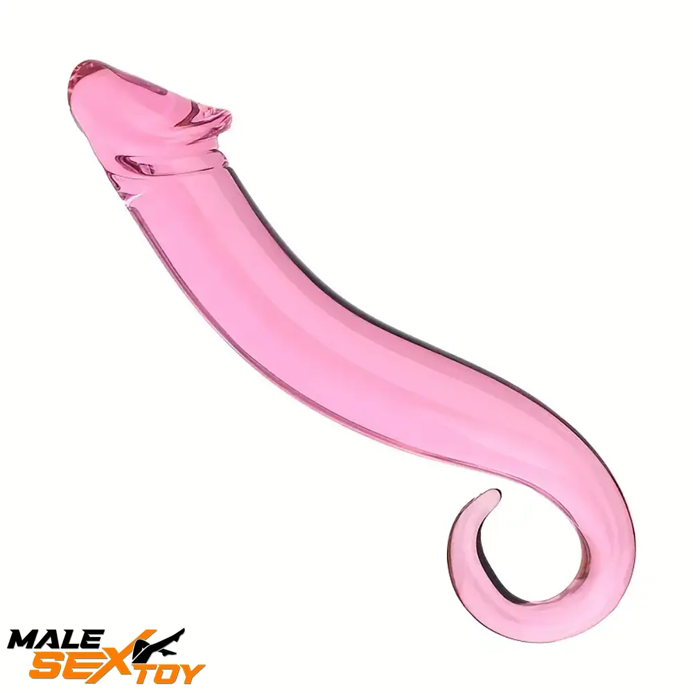 7.09in 7.28in 7.48in Clear Unisex Glass Crystal Dildo For G Spot Love Male Sex Toy