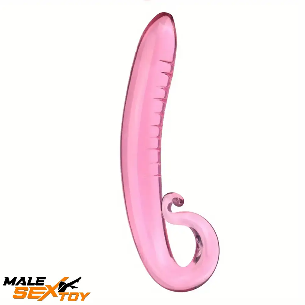 7.09in 7.28in 7.48in Clear Unisex Glass Crystal Dildo For G Spot Love Male Sex Toy