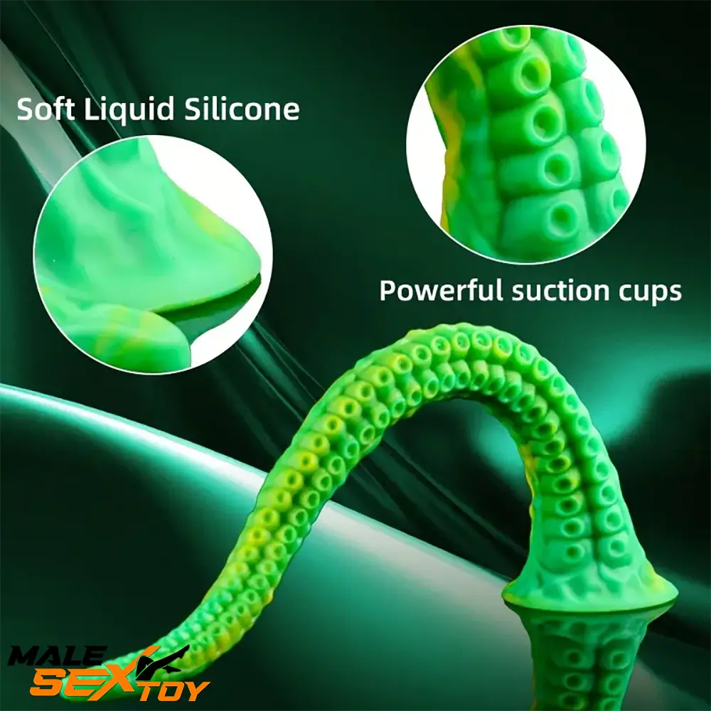 14.17in 17.7in 22.04in Alienophallos Octopus Silicone Soft Big Dildo Male Sex Toy