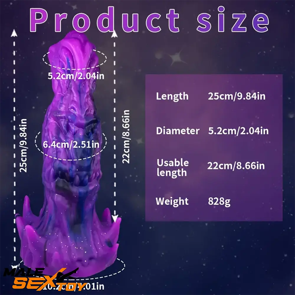 9.84in Big Fantasy Monster Silicone Soft Dildo For Prostate Massage Male Sex Toy