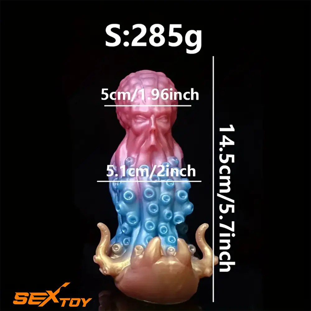 5.7in 7.87in Tentacle Octopus Silicone Soft Dildo For Female Women