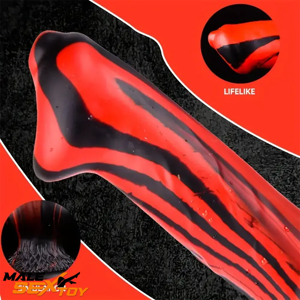 7.24in 7.51in 9.84in 10.62in 12.99in Animal Dog Silicone Soft Dildo Male Sex Toy
