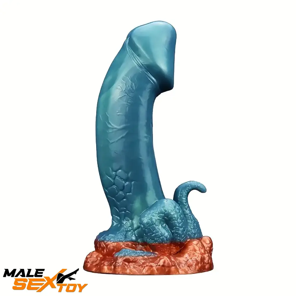 7.13in Dinosaur Monster Silicone Soft Dildo For Prostate Clit Massage