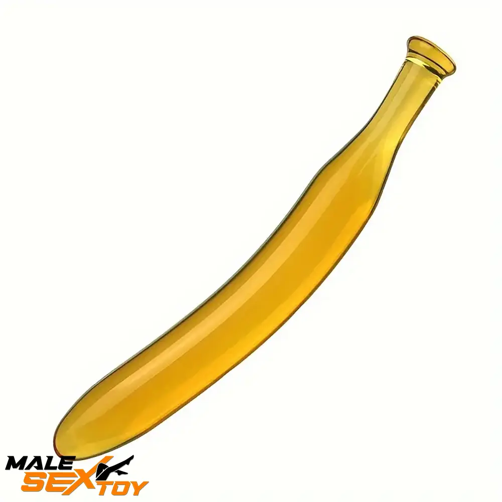 7.09in 7.48in 9.65in Glass Banana Dildo For For Men Women Female