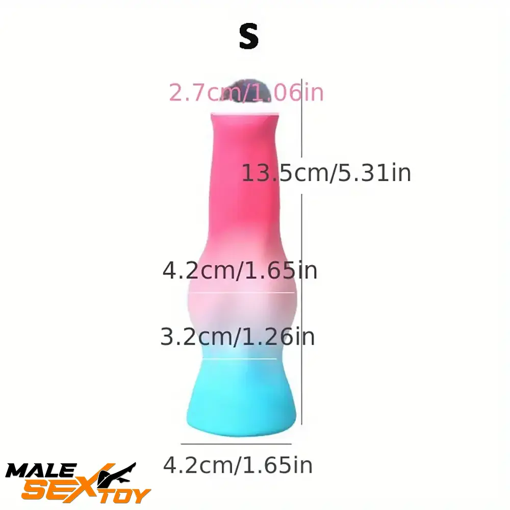 5.31in 7.09in 8.66in Dog Cock knot Silicone Thick Soft Female Dildo Male Sex Toy