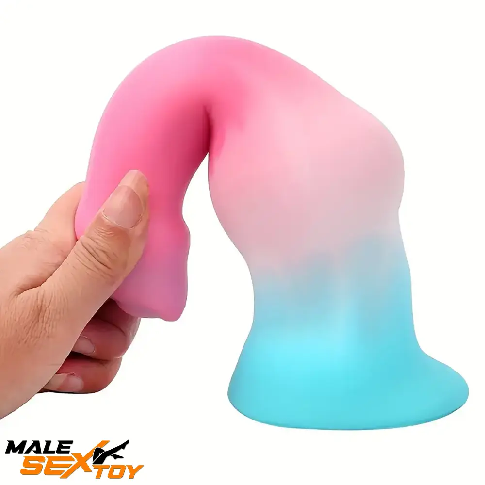 5.31in 7.09in 8.66in Dog Cock knot Silicone Thick Soft Female Dildo Male Sex Toy
