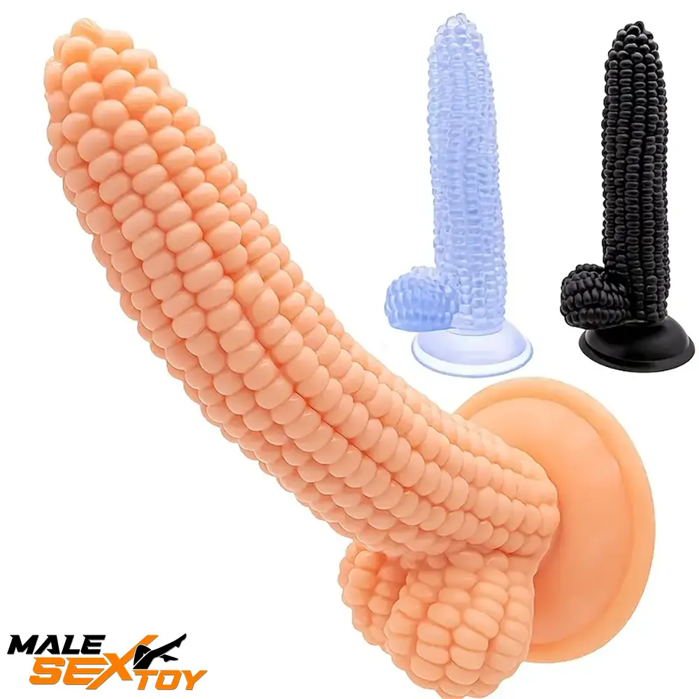 7.9in Real Vegetable Corn Dildo For Women Vaginal Sex Clit Pleasure