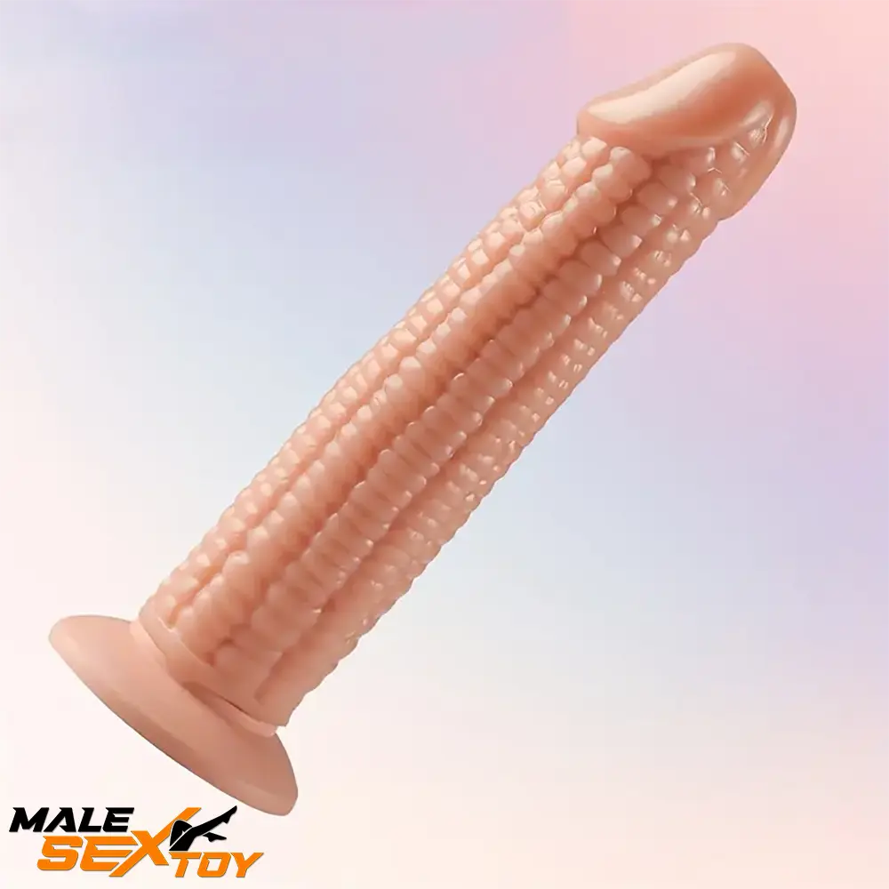 7.09in Real Vegetable Corn Dildo For Adults Vagina With Sucker Male Sex Toy
