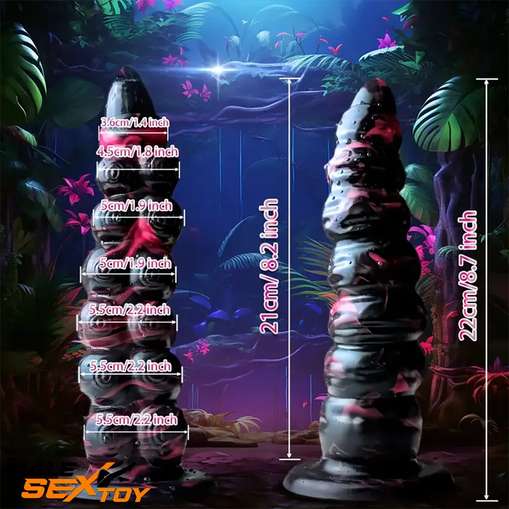 8.7in Monster Octopus Tentacle Big Silicone Soft Dildo For Female Male Sex Toy