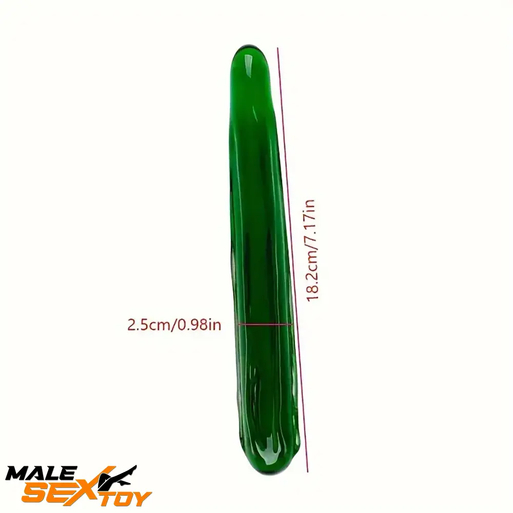 Multiple Lengths Colors Fruit Vegetable Crystal Clear Glass Plug Dildo Male Sex Toy