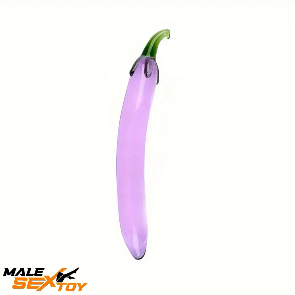Multiple Lengths Colors Fruit Vegetable Crystal Clear Glass Plug Dildo Male Sex Toy
