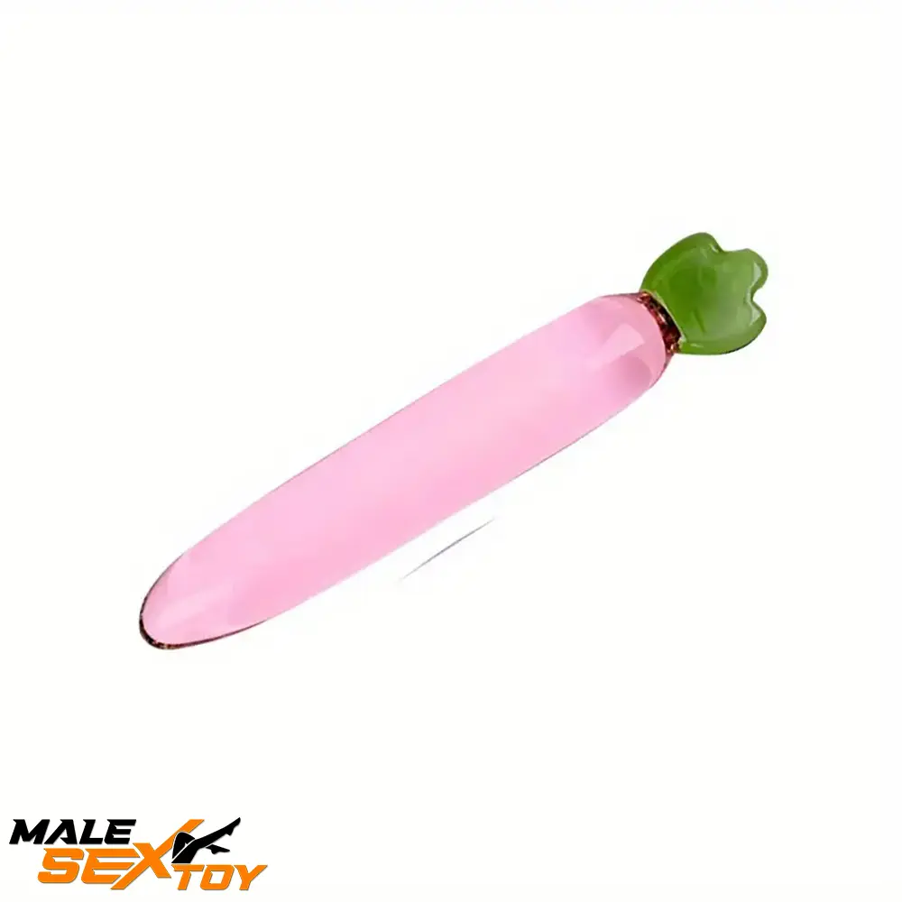 Multiple Lengths Colors Fruit Vegetable Crystal Clear Glass Plug Dildo Male Sex Toy