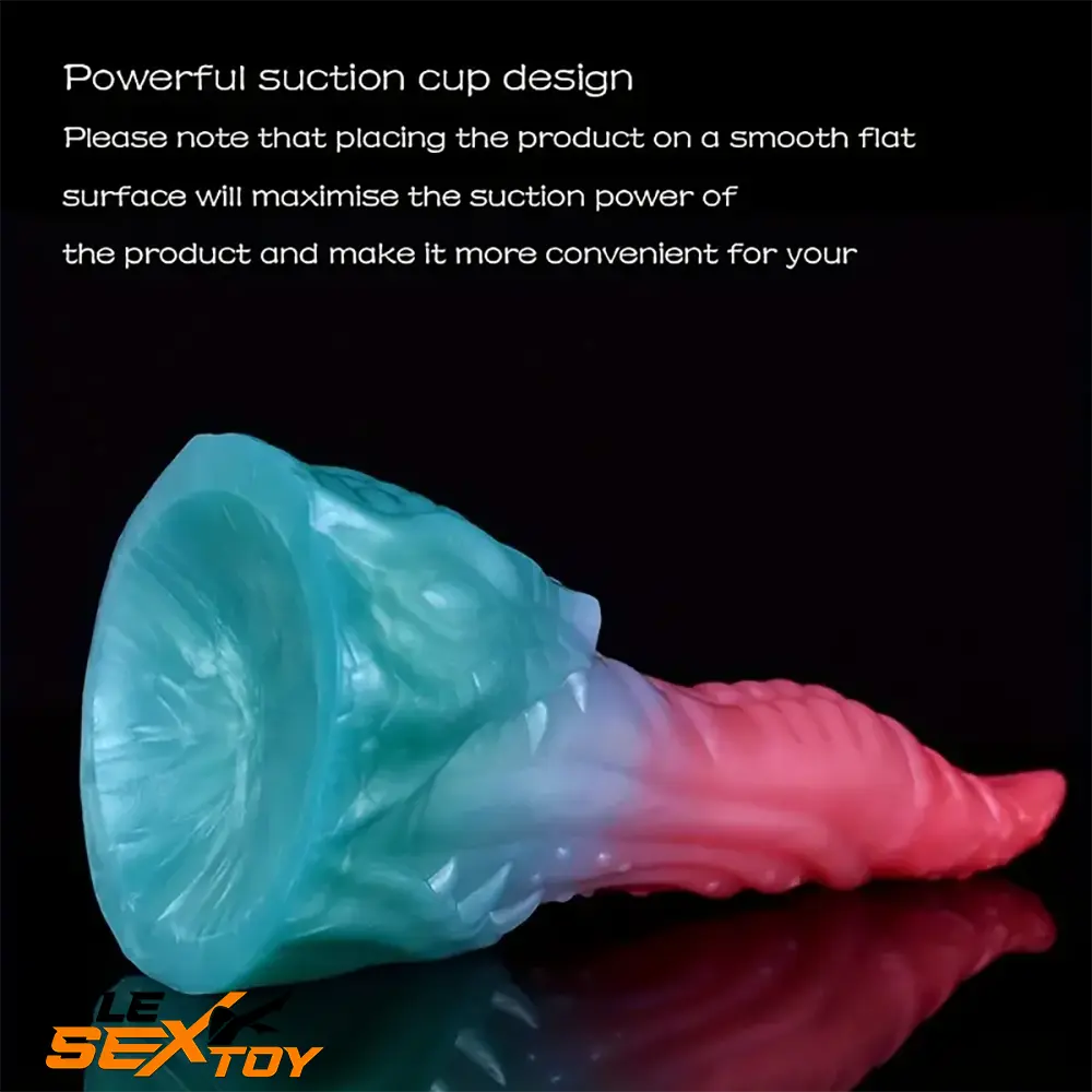 8.18in Dragon Monster Real Silicone Soft Dildo Penis Anal Masturbation Male Sex Toy