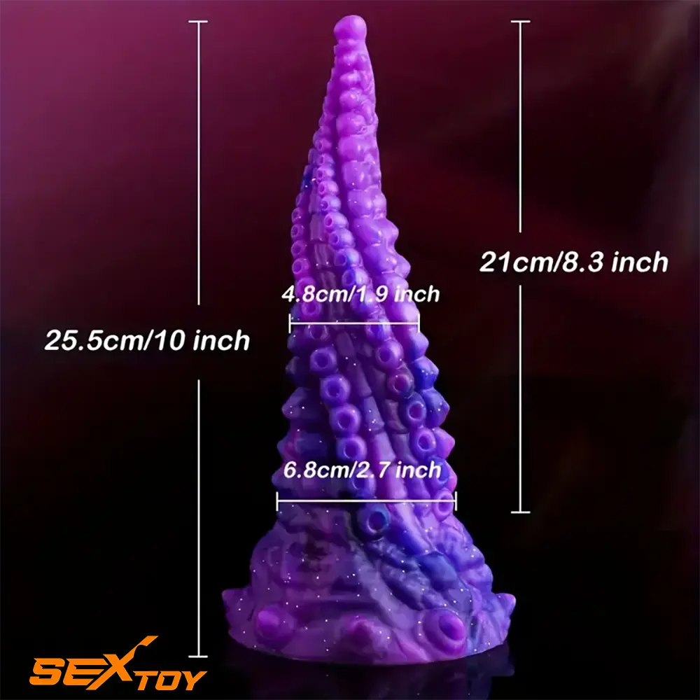 10in Big Octopus Tentacle Silicone Soft Dildo For Anal Prostate Female Male Sex Toy