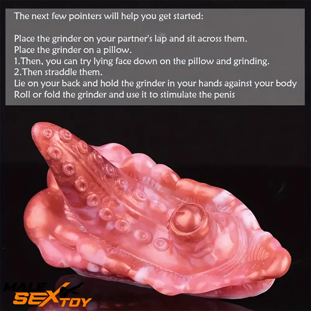 4.33in Small Octopus Tentacle Silicone Soft Female Dildo Anal Expander Male Sex Toy