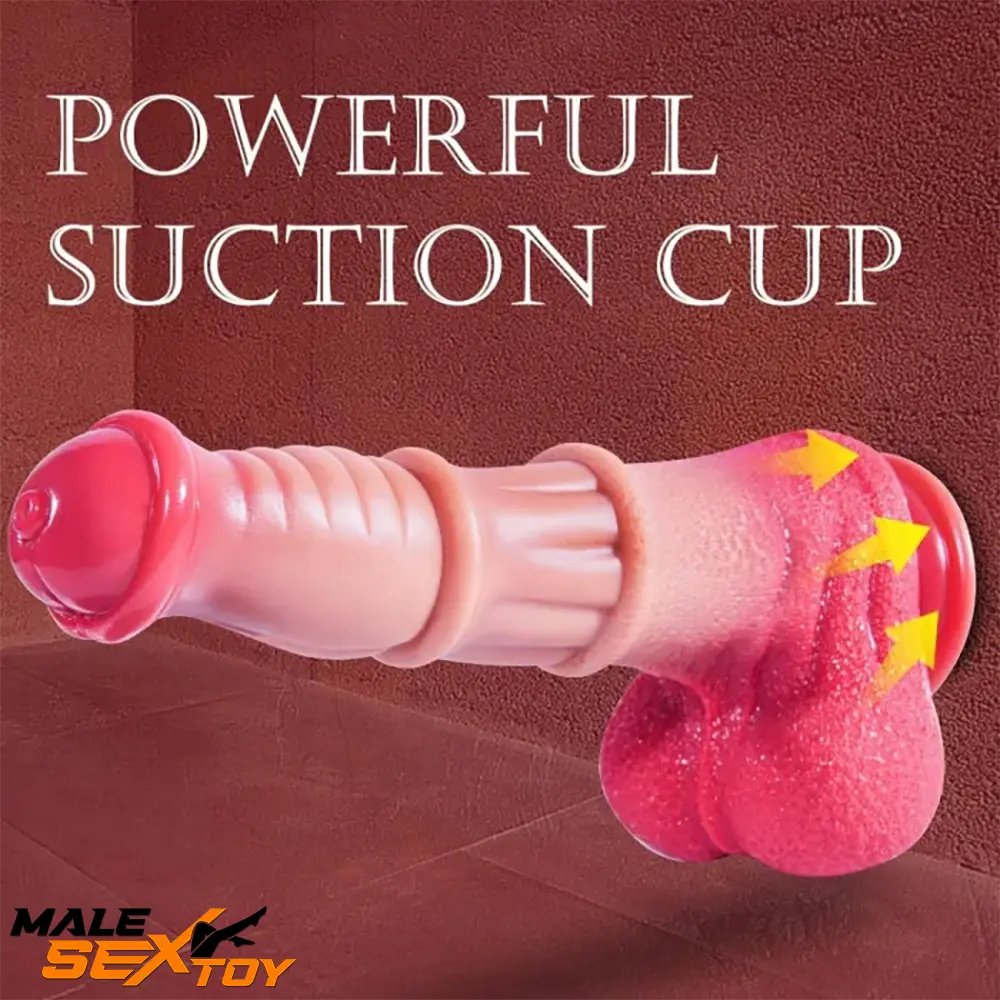 9.6in Silicone Big Soft Horse Cock Animal Dildo For Hands-free Sex Male Sex Toy