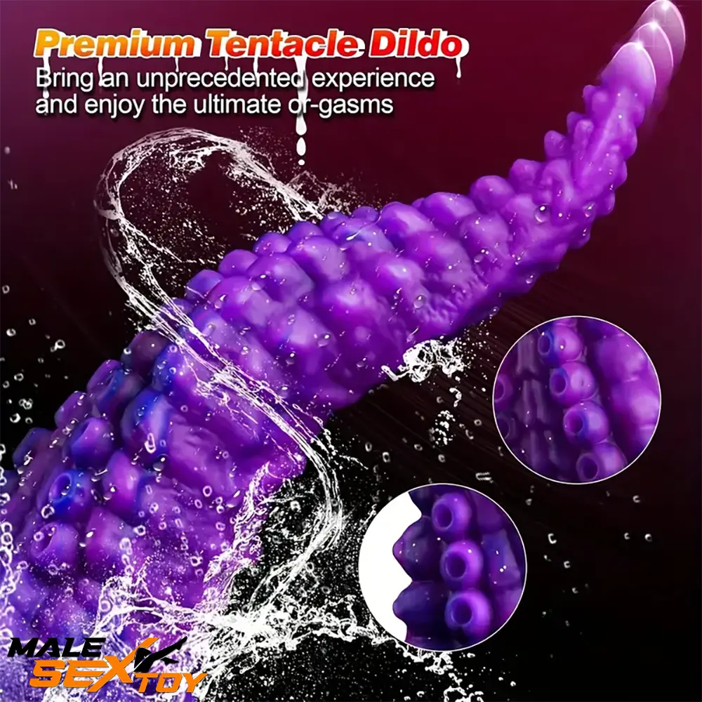 10in Big Octopus Tentacle Silicone Soft Dildo For Anal Prostate Female Male Sex Toy