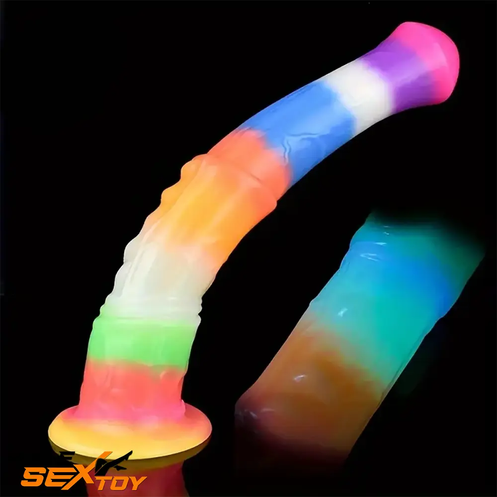 11.61in Big Silicone Cock Horse Luminous Animal Dildo BDSM Sex Love Male Sex Toy