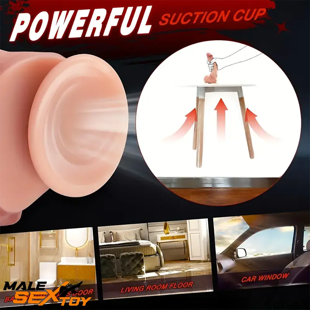 8.7in Soft Sensation Real Silicone Dual Layer Dildo Vaginal Dilator Male Sex Toy