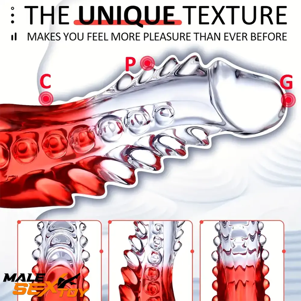 8.6in Spiked Soft Dildo Female Masturbator For Anus Vaginal Love Male Sex Toy