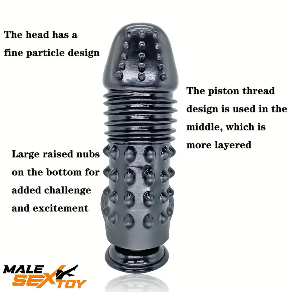 11in Big Black Spiked Barbed Dildo For Women Men Sex Real Love Male Sex Toy