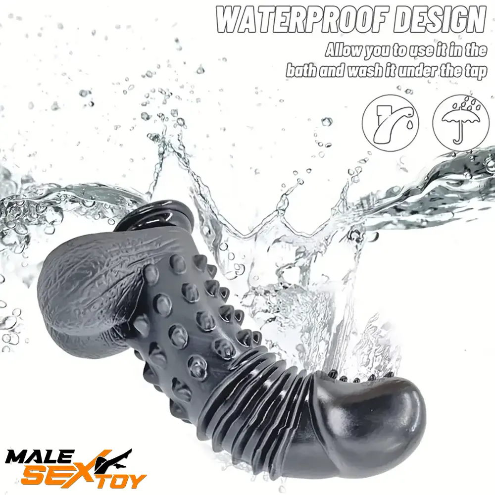 11in Big Black Spiked Barbed Dildo For Women Men Sex Real Love Male Sex Toy
