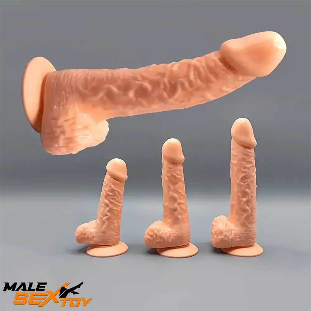 5.31in 6.29in 7.48 Realistic Female Male Flesh Like Dildo Adult Love Toy Male Sex Toy
