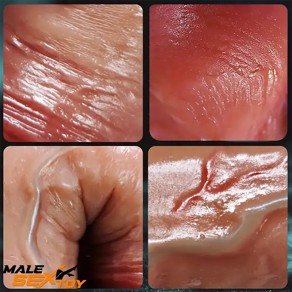 7.09in 8.27in Premium Realistic Silicone Soft Dildo For Prostate Sex Male Sex Toy
