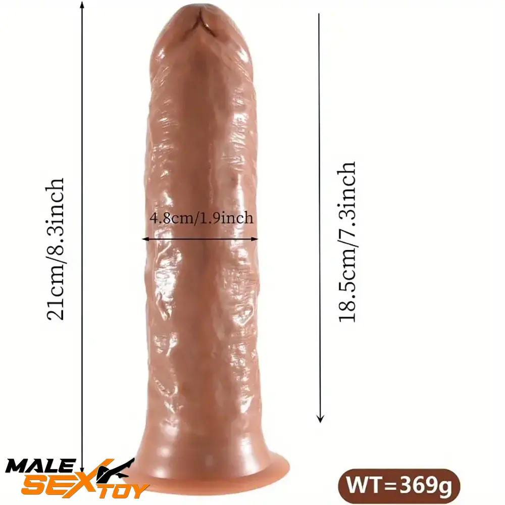 8.3in Soft Flexible Silicone Big Dildo For Stimulating Women Lovers Male Sex Toy