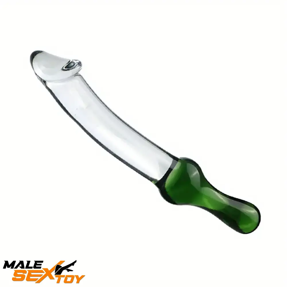 6.49in 8.26in Glass Dual Heads Dildo For Female Vaginal Stimulation Male Sex Toy