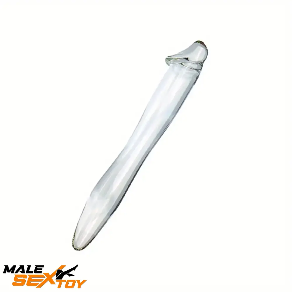 6.49in 8.26in Glass Dual Heads Dildo For Female Vaginal Stimulation Male Sex Toy