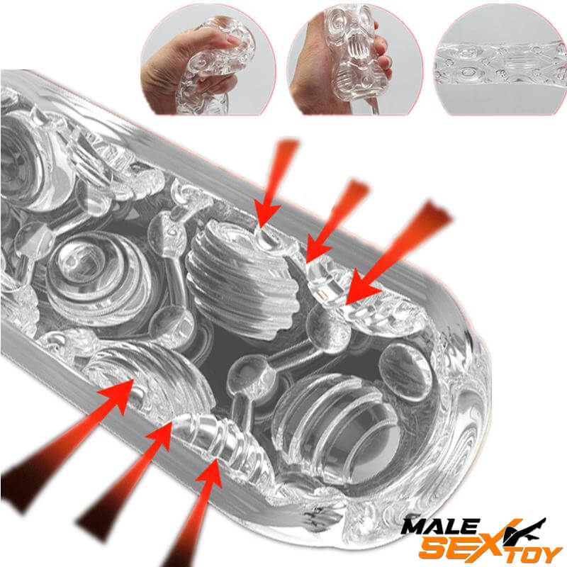 Transparent Silicone Pussy Sex Toys For Men Safe Male Masturbator Male sex toy