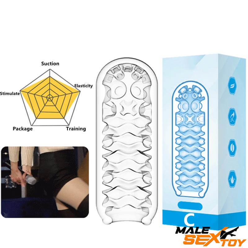 Transparent Silicone Pussy Sex Toys For Men Safe Male Masturbator Male sex toy