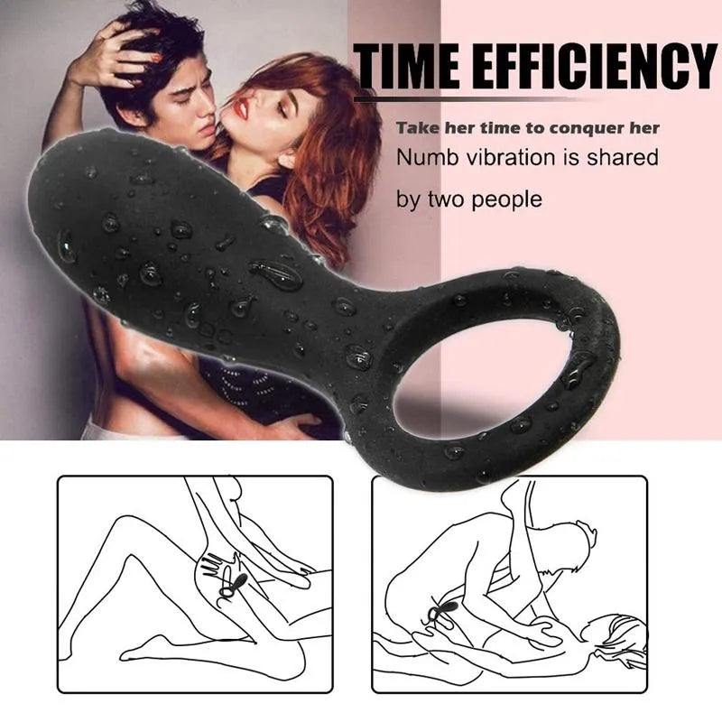High Quality Silicone 6 Vibrating Modes Cock Ring For Men Male sex toy