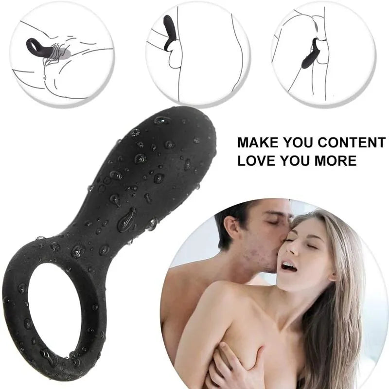 High Quality Silicone 6 Vibrating Modes Cock Ring For Men Male sex toy