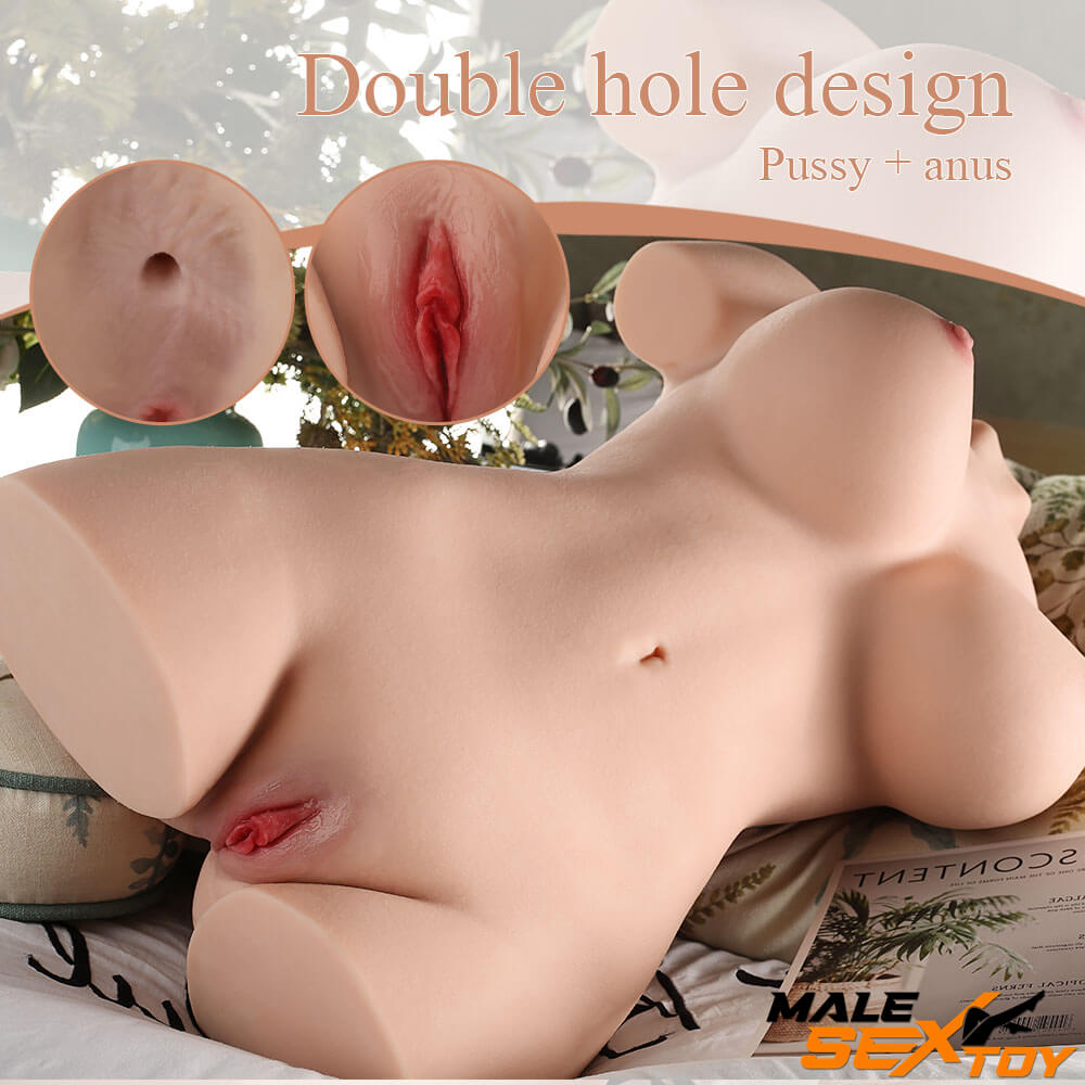 16.98lb 3in1 Realistic Masturbator Sex Doll Torso With Vagina Anus Male sex toy